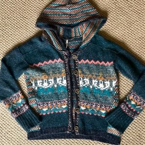 Free people button up sweater size M